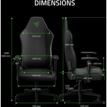 Chaise gaming RAZER Iskur V2 X NewGen Black/Green