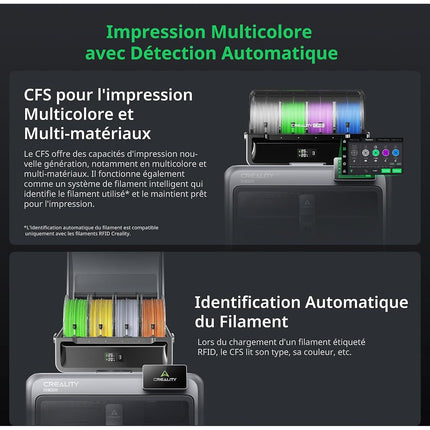 Imprimante 3D CREALITY K2 Pro Combo Imprimante 3D,Multicol.,CFS