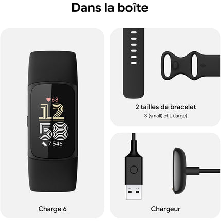 Montre santé FITBIT Charge 6 Noir