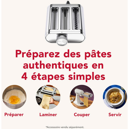 Kit pour pâtes fraîches KITCHENAID PATES 3 EN 1 METAL 5KSM3MPA