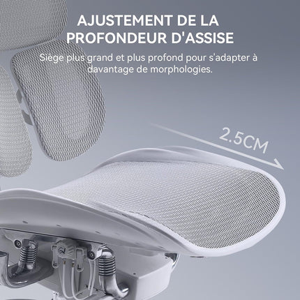 Fauteuil ergonomique SIHOO S300 chaise ergonomique ergo blanc