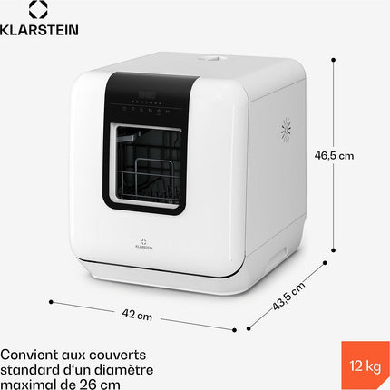 Mini lave vaisselle KLARSTEIN Melville 7 Programmes AquaStop 860W 42cm