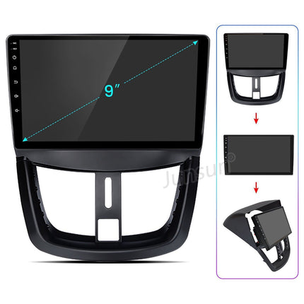 Autoradio connecté JUNSUN pour Peugeot 207 2006-2015 32G Carplay