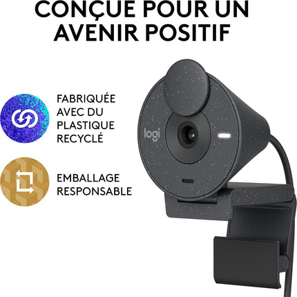 Webcam LOGITECH Brio 300 Full HD avec micro