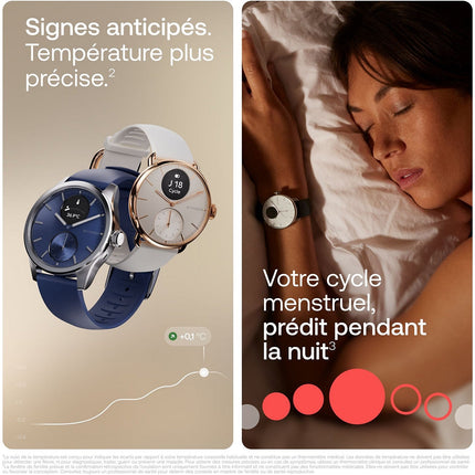 Montre santé WITHINGS Scanwatch 2 - 38mm Blanche
