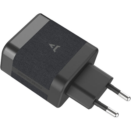 Chargeur ordinateur portable ADEQWAT 65W charge rapide 2 USB-C - Noir