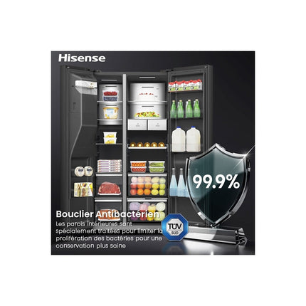 Réfrigérateur Américain HISENSE RS9P628GPFE smart screen