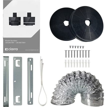 Hotte décorative murale inclinée CIARRA CD6736FB