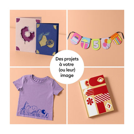 Machine de découpe CRICUT Bundle Deluxe Joy 2 Corail