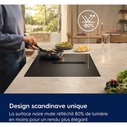 Plaque induction ELECTROLUX EIS62356IZ SaphirMatt SenseBoil Verre Anti-rayures 3 foyers