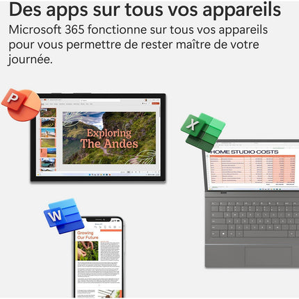 Logiciel de bureautique MICROSOFT M365 Personnel avec IA Copilot