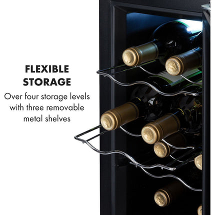 Cave à vin de service KLARSTEIN Reserva 8 Slim Uno - Inox Reconditionné