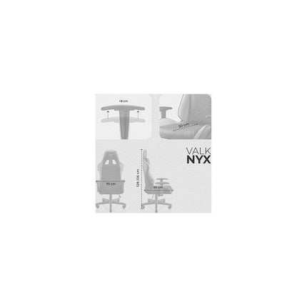 Chaise gaming VALK NYX TISSU