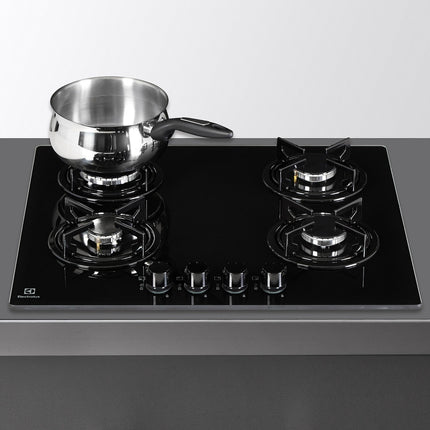 Plaque gaz ELECTROLUX EGT6242NVK/1 - 4 foyers Verre Noir