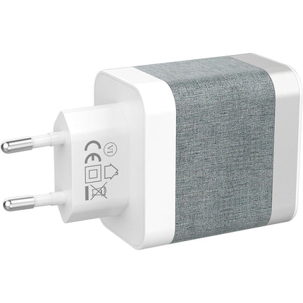 Chargeur ordinateur portable ADEQWAT 65W charge rapide 2 USB-C