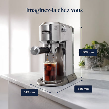 Machine à expresso DELONGHI EC890.M Dedica Duo Métal