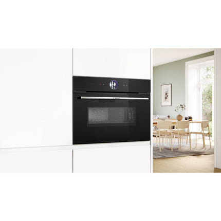 Four micro onde combiné BOSCH CMG7761B1 série 8 Air Fry