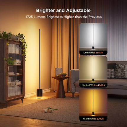 Lampe connectée GOVEE Lampadaire RGBICWW 2 152cm