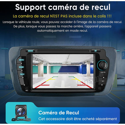 Autoradio connecté JUNSUN pour Seat lbiza Baujahr 2009-13 Carplay