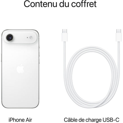 Smartphone APPLE iPhone Air Blanc nuage 256Go Reconditionné