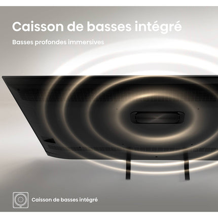 TV QLED HISENSE 65A7Q (2025) 65" (164 cm) 4K Ultra HD - Smart TV, caisson de basses intégré