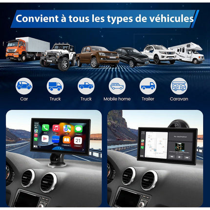 Autoradio connecté JUNSUN 7" GPS KAM USB Avec écran Carplay