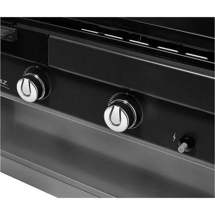 Plancha gaz CAMPINGAZ EX plus noir 2brûleurs sur chariot, 66x42cm + housse