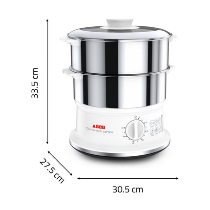 Cuiseur vapeur SEB 2 bols Inox VC145100