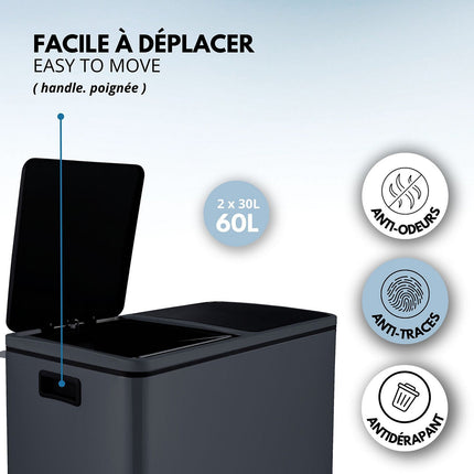 Poubelle de cuisine tri sélectif KITCHEN MOVE MAJOR