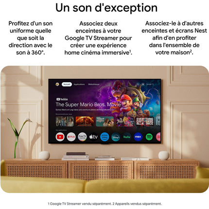 Assistant vocal GOOGLE Home Speaker Porcelaine