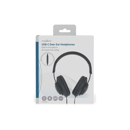Micro-casque NEDIS USB-C Pivotant Pliable avec Télécommande