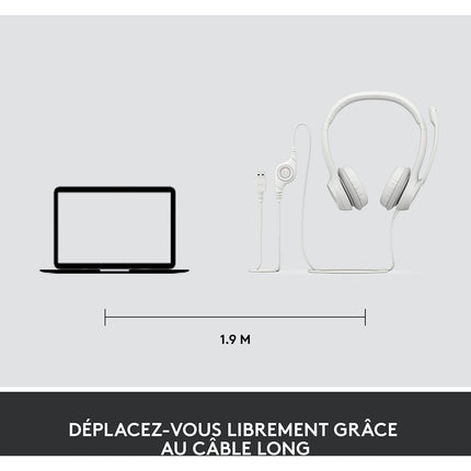 Micro-casque LOGITECH H390 avec Microphone Antibruit