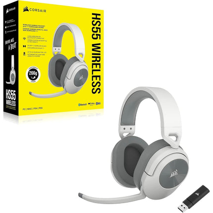 Casque gamer CORSAIR HS55 Stereo Headset white