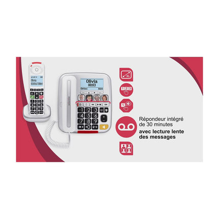 Téléphone filaire SWISSVOICE XTRA 3355 Combo Voice