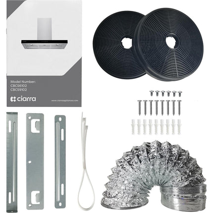 Hotte décorative murale CIARRA CBCS6102