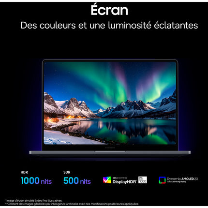Ordinateur portable SAMSUNG Galaxy Book6 Ultra AI 16" Tactile - Intel Core Ultra 7 - Nvidia RTX 5070 - 32 Go RAM - SSD 1 To