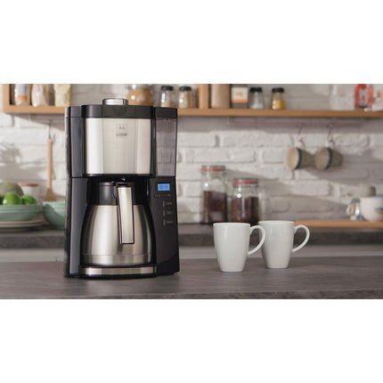 Cafetière filtre MELITTA look v therm timer noir acier brossé