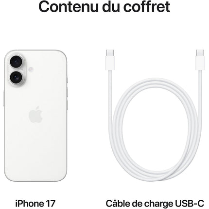 Smartphone APPLE iPhone 17 Blanc 512Go Reconditionné