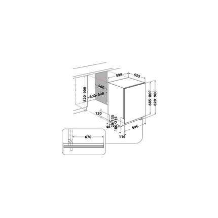 Lave vaisselle encastrable INDESIT IN2IC14BN7S1 Sliding