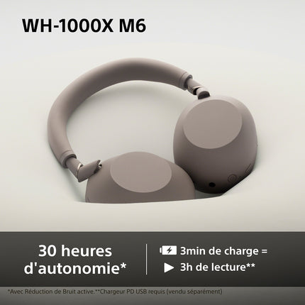 Casque SONY WH-1000XM6 IA