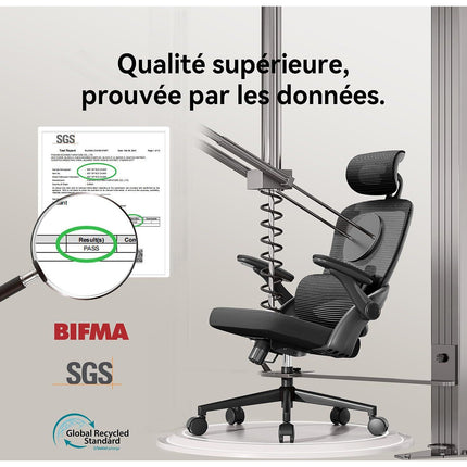 Fauteuil ergonomique SIHOO M102C chaise ergonomique noir