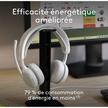 Micro-casque LOGITECH Zone Wired 2 OFF WHITE