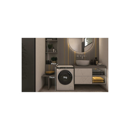 Lave linge compact HAIER HW50-BP12307U1-S