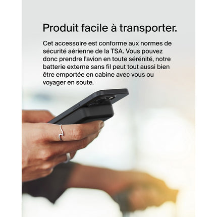 Batterie externe BELKIN 10000 mAh 15W MagSafe avec support