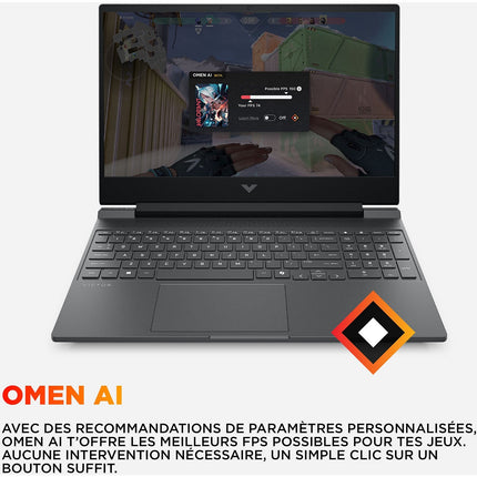 PC Gamer HP Victus 15,6" FHD 144Hz AMD Ryzen AI 5 340 Nvidia GeForce RTX 5060 16 Go RAM DDR5 SSD 512 Go Copilot+