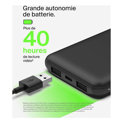 Station de charge BELKIN 10000 mAh noir