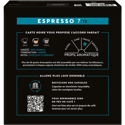 Capsules CARTE NOIRE Espresso N7 Classique Mega format x60