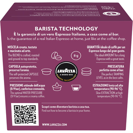 Capsules LAVAZZA A MODO MIO Lungo Dolce x16