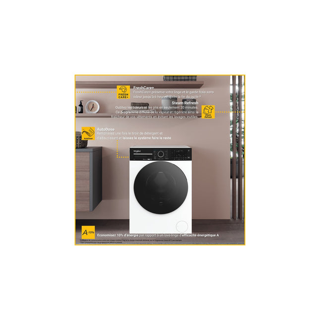 Lave linge hublot WHIRLPOOL WPM27WADSFR