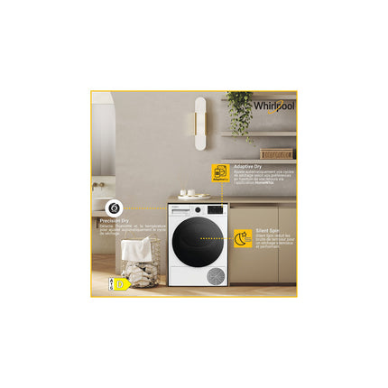 Sèche linge pompe à chaleur WHIRLPOOL CWD93MWBSFRX